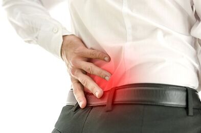 Dolor de Low en un hombre