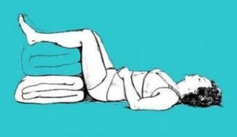 postura durante la exacerbación de la osteocondrosis torácica