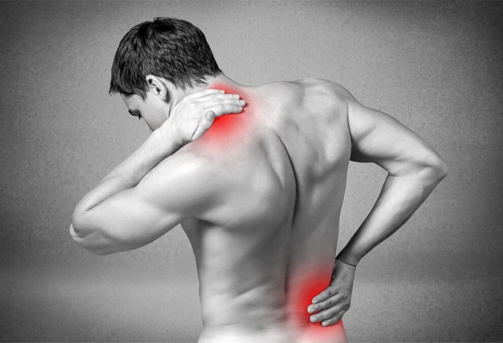 dolor debido a la osteocondrosis